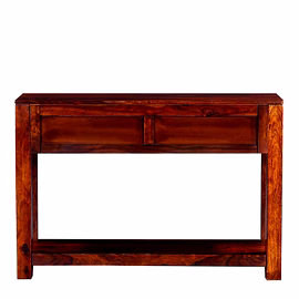 Ramdoot furniture Solid Wood Console Table In honey Finish
