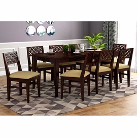 RAMDOOT FURNITURE 8 SEATER DINING TABLE SET