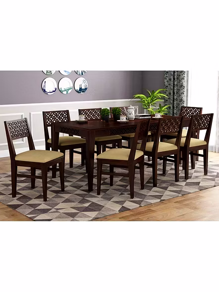 RAMDOOT FURNITURE 8 SEATER DINING TABLE SET
