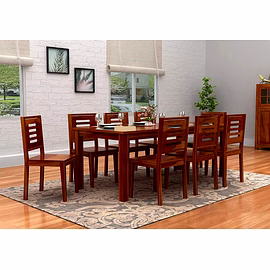 RAMDOOT FURNITURE 8 SEATER DINING TABLE SET