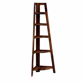 Ramdoot furniture Solid Wood Book Shelf In Rustic Teak Finish