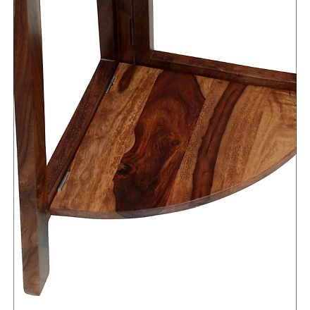 Ramdoot furniture Solid Wood Book Shelf In Rustic Teak Finish-4