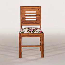 Ramdoot furniture 6 Seater Dining Table Set ( teak finish)