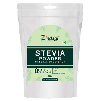 Zindagi Stevia Powder - Natural Sugar Substitute - 500gm-10956372