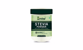 Zindagi Stevia Powder - 100% Natural & Zero Calories Sweetener - Sugar-Free Stevia Extract Powder- Sugar Substitute - 200 gm