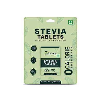 Zindagi Stevia Tablets - Stevia Sugar-Free Tablets - Zero Calorie Stevia Sweetener - keto Friendly - Stevia Leaves Extract - 100 Tablets-11752946
