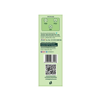 Zindagi Stevia Sachets - 100% Natural Sugar free Sweetener for Weight lose and Diabetics- Keto Friendly - 50 Sachets-3