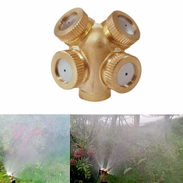 brass 4 hole mist spray nozzle