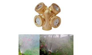 Brass 4 Hole Mist Spray Nozzle