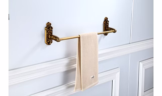 ALORE Gold Antique Brass Towel Bar/Rack/Holder/Rod, Wall Mounted Towel Holder Bathroom Accessories Single Pole