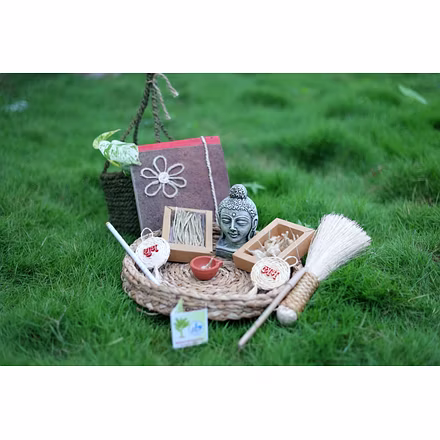 Plantable pens, pencils. Diaries from banana fibre paper, Temple brooms-1