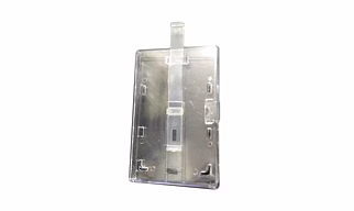 Natural Black PVC Card Holder/Badge Both Side Vertical Office ID Cards Pack of 1 pcs.)