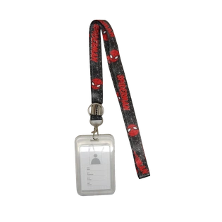 Spider Movie Lanyard with Transparent ID Card Holder for ID Badges Phone for Kids Teens Adults