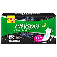 Whisper Ultra Nights Wings Sanitary Pads XL Plus