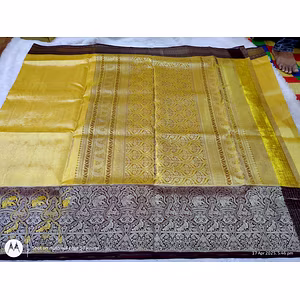 Golden Yellow Exclusive Saree - Elegant Traditional Attire