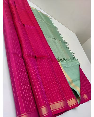 Exquisite Pure Pattu Small Border Silk Saree | Handloom Crafted-12827773