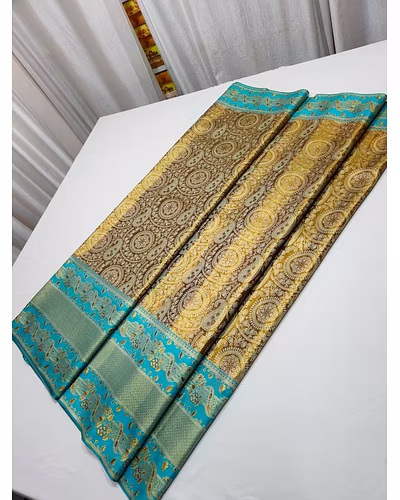 Exquisite Meenakari Wedding Saree in Pure Silk - Certified Quality-12827897