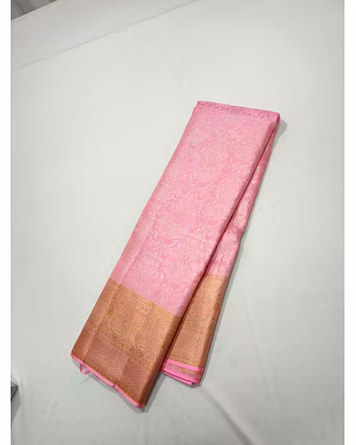 Pure Kanchi Broked Saree - Authentic Kanjeevaram Silk Saree-12827893