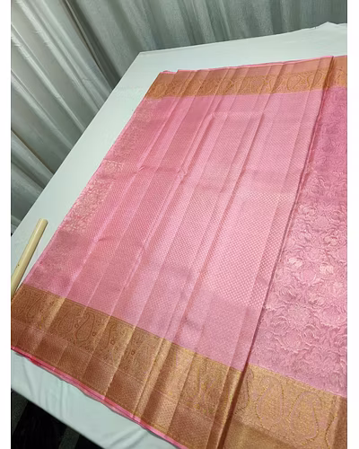 Pure Kanchi Broked Saree - Authentic Kanjeevaram Silk Saree-2