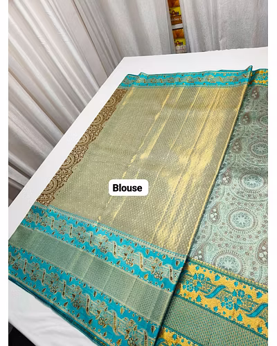 Exquisite Meenakari Wedding Saree in Pure Silk - Certified Quality-2