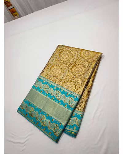 Exquisite Meenakari Wedding Saree in Pure Silk - Certified Quality-3