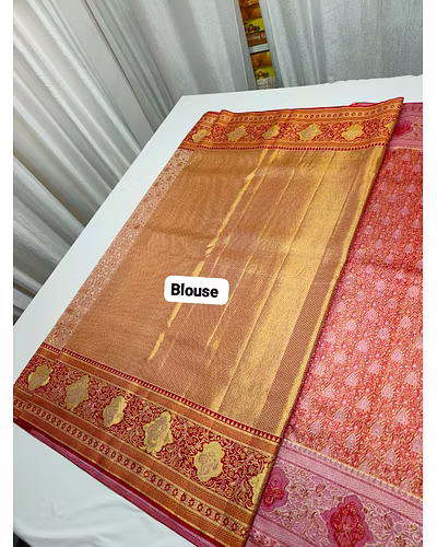 Exquisite Meenakari Broked Saree - Pure Pattu Silk Handwoven Kanjeevaram Saree-1