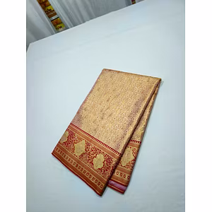 Exquisite Meenakari Broked Saree - Pure Pattu Silk Handwoven Kanjeevaram Saree