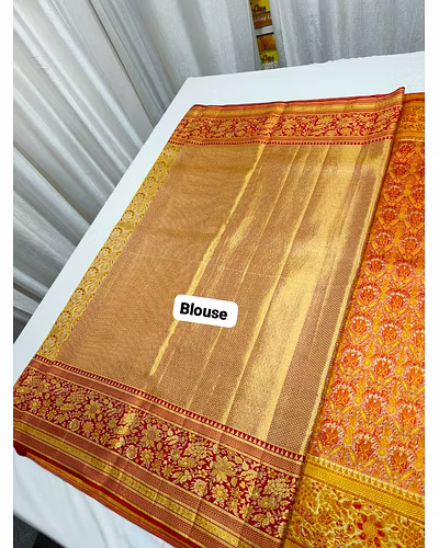 Exquisite Meenakari Designer Saree with Gold Zari | Handwoven Silk-1