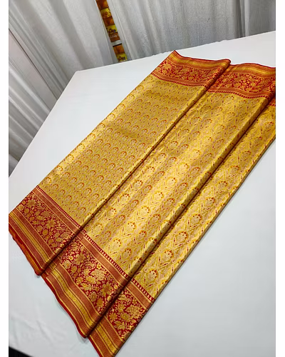 Exquisite Meenakari Designer Saree with Gold Zari | Handwoven Silk-12828083