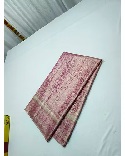 Exquisite Platinum Zari Weaving Party Wear Saree-2