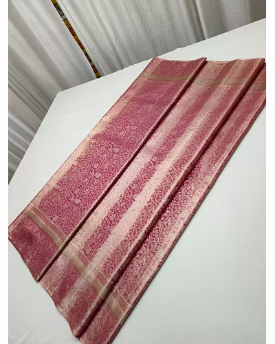 Exquisite Platinum Zari Weaving Party Wear Saree-12828084