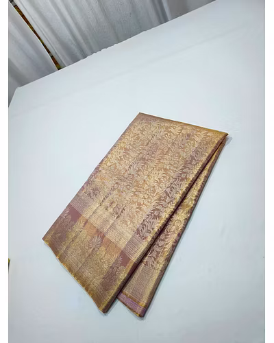 Luxurious Platinum Zari Party Wear Silk Saree-3