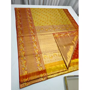 Meenakari Luxury Party Wear Saree | Pure Silk Handwoven Saree