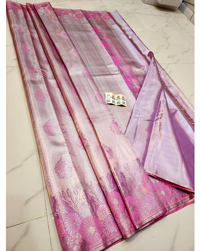 Exclusive Tissu Meena Border Sari - Bridal &amp; Designer Wear-12830036