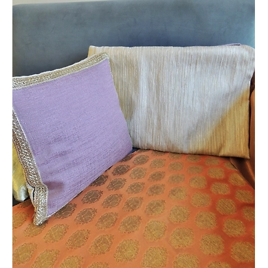 Lilac with golden rims cushion cover-14-1