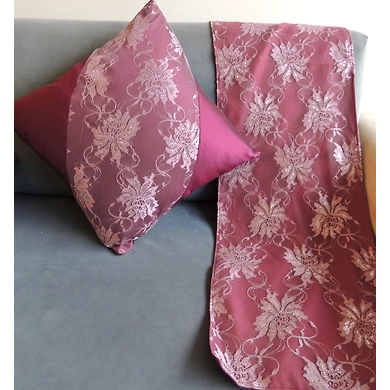 Maroon motif cushion cover-7