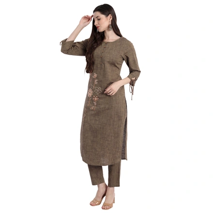 Brown Daily Wear Kurta With Pant-L-1