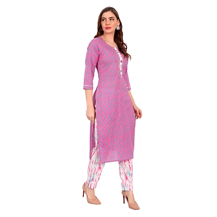 Kurta Pant &amp; Dupatta-M-1