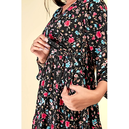 Georgette Casual Wear Embroidery Kurti Set-M-3