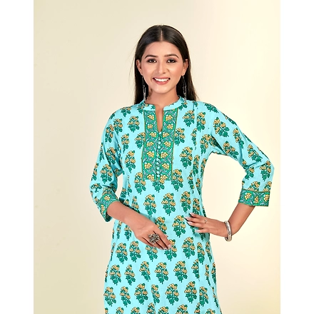 Pure Cotton Daliy Wear Printed Kurti-nh2036-L