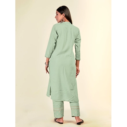 Rayon Casual Wear Embroidery Kurti Set-L-3