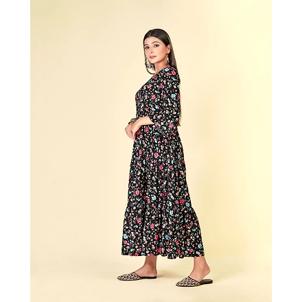 Georgette Casual Wear Embroidery Kurti Set-L-1