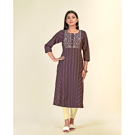 Cotton Daliy Wear Embroidery Kurti-XL-4