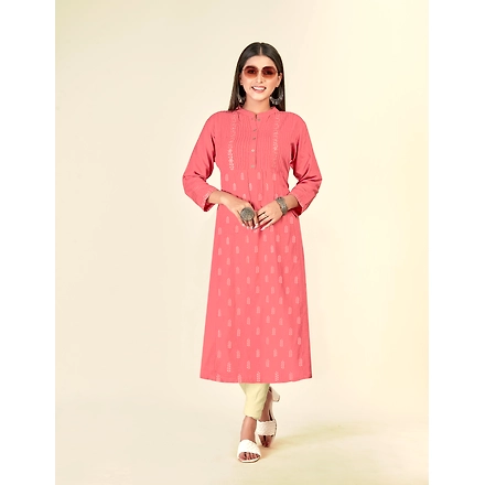 Rayon Daliy Wear Embroidery Kurti-XL-2