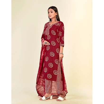 Royon Casual Wear Printed Kurti Set-XL-1