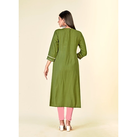 Pure Cotton Daliy Wear Embroidery Kurti-XXL-2