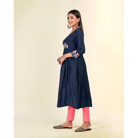Viscose Daliy Wear Embroidery Kurti-XXL-2