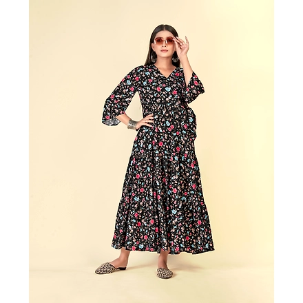 Georgette Casual Wear Embroidery Kurti Set-nh2112-XXL