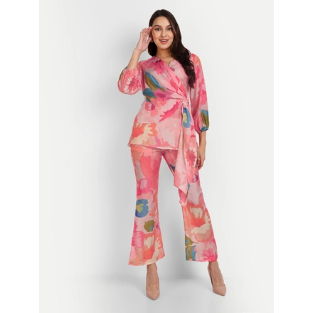 Pure Muslin Co-Ord Sets With Digital Print-14073-S