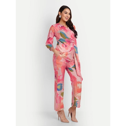 Pure Muslin Co-Ord Sets With Digital Print-M-1